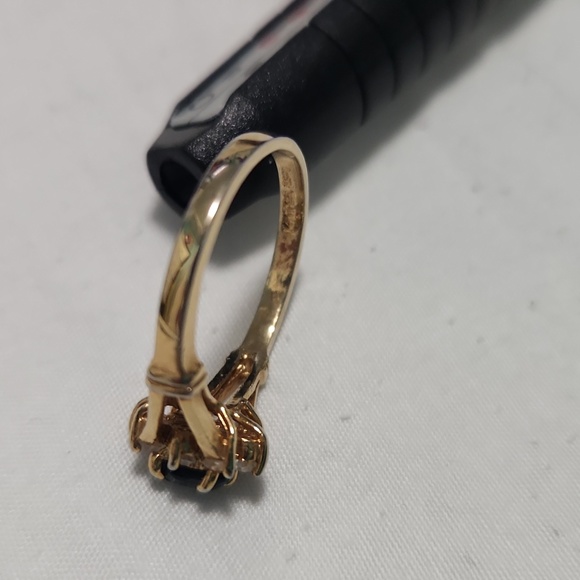 Gold plated Saphire with Rinestones 8 - Picture 6 of 7